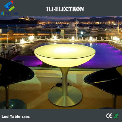 Mesa de bar de lujo iluminada con led para alquiler 1 año de garantía