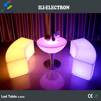 Mesa de bar de lujo iluminada con led para alquiler 1 año de garantía