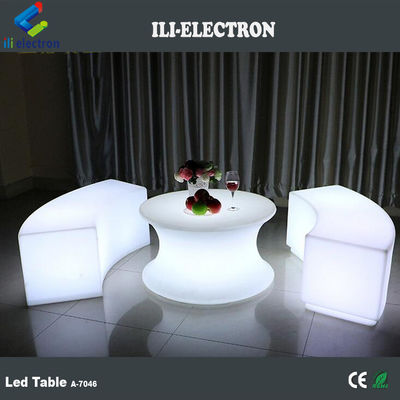 Tablas de bar con control táctil con LED a prueba de agua recargables