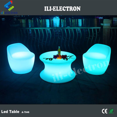 Tablas de bar con control táctil con LED a prueba de agua recargables