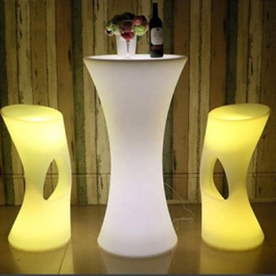 Luminoso Brillo Mesa de bar de cócteles móvil portátil de cócteles LED
