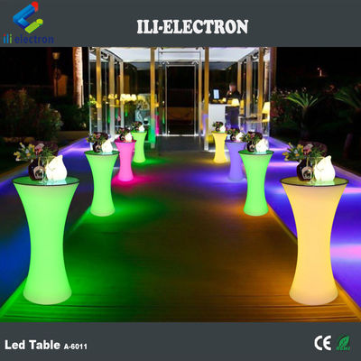 Luminoso Brillo Mesa de bar de cócteles móvil portátil de cócteles LED