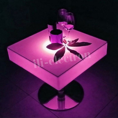 mesa de luz LED de plástico PE utilizada comercialmente
