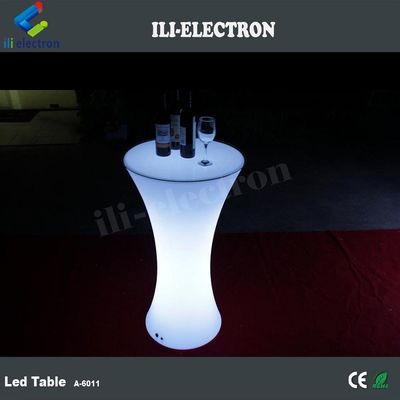 Muebles de bar de plástico mesa de cócteles LED 50000h duración de la batería