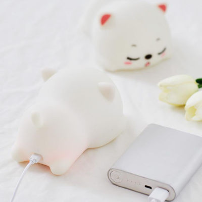 Lámpara de silicona para dormir Lámpara de silicona para gatos para niños