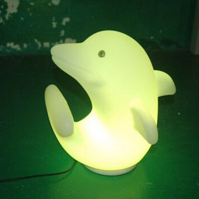 de plástico Dolphin luces LED 3500K Blanco cálido con batería de litio recargable