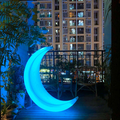 Instalaciones de recreación Balancillos de plástico Silla de luna de led 16 colores cambiantes