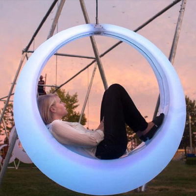 Decoración de eventos Plástico luminoso LED Patio Swing Light Muebles para exteriores