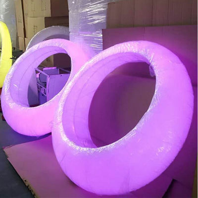 Decoración de eventos Plástico luminoso LED Patio Swing Light Muebles para exteriores
