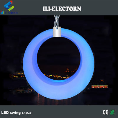 Decoración de eventos Plástico luminoso LED Patio Swing Light Muebles para exteriores