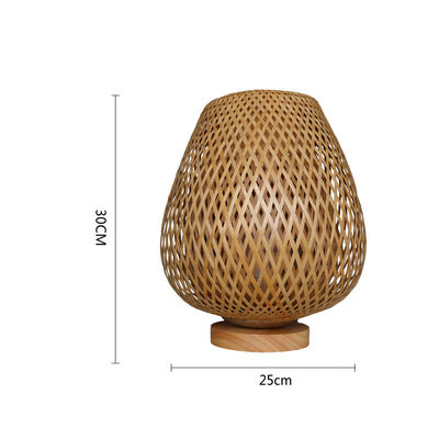 Lámpara de cama de bambú 2700K Blanco suave y cálido para decoración del hogar
