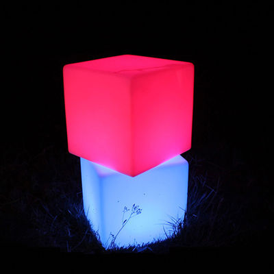 CE ROHS certificado exterior LED Cubo silla de luz para la decoración de bodas