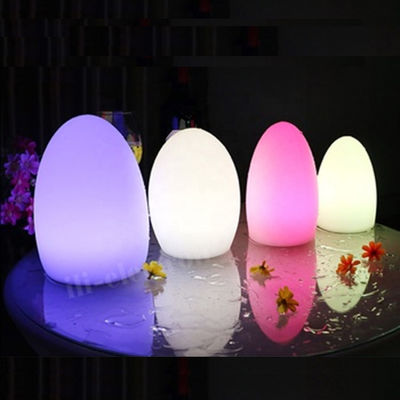 IP65 Luces LED impermeables en forma de huevo recargables para decoración navideña