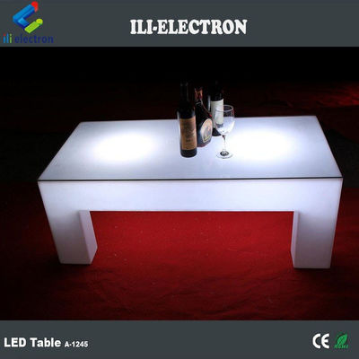 Cuatro piernas de luz LED mesa de cóctel, 16 colores cambiantes de luz LED mesa de control remoto