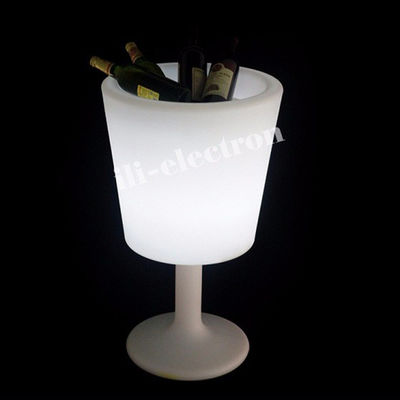 Copo de hielo de plástico LED inalámbrico de 16 colores para cambiar el champán