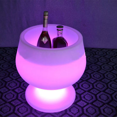 Vino plástico LED balde de hielo intermitente recargable para exteriores