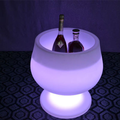 Vino plástico LED balde de hielo intermitente recargable para exteriores
