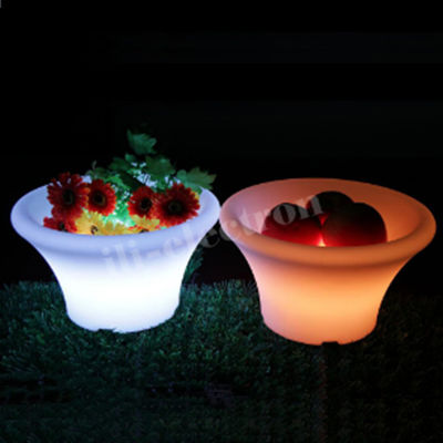 PE plástico LED cubo de hielo 16 colores cambiantes con batería de litio recargable