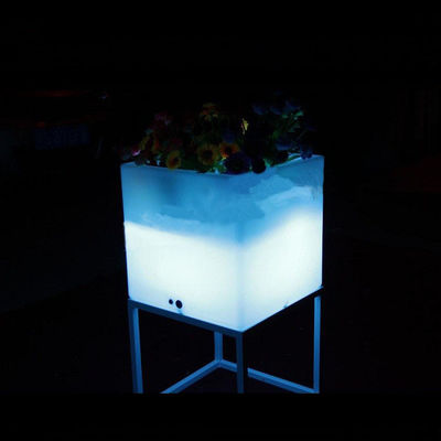 Fuera de la luz a prueba de agua cubo de hielo cuadrado con soporte de metal
