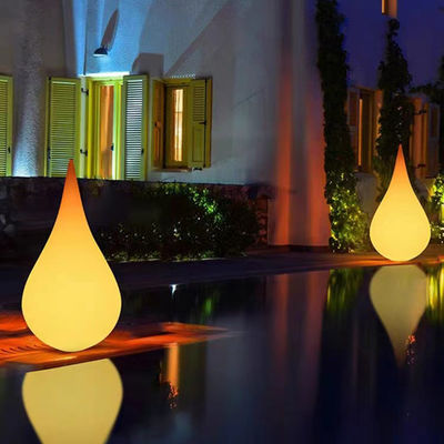 Lámpara de piso de plástico de aguas inalámbricas para exteriores para decoración de eventos