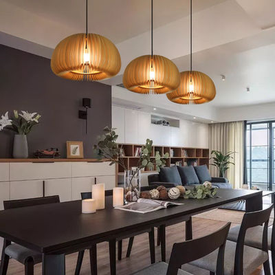 Luces colgantes de candelabros de madera para el comedor