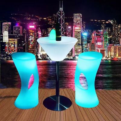 Adaptador manual de control remoto PE Plástico Iluminado LED Mesa de cóctel para clubes nocturnos