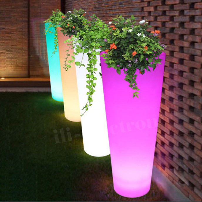 Plantaciones de flores LED a prueba de agua al aire libre Tipo de control táctil