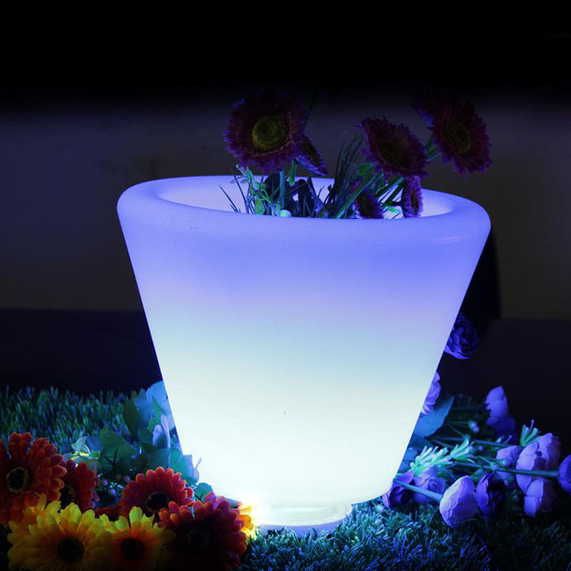 Control inalámbrico LED cubo de hielo portátil de cambio de color iluminado