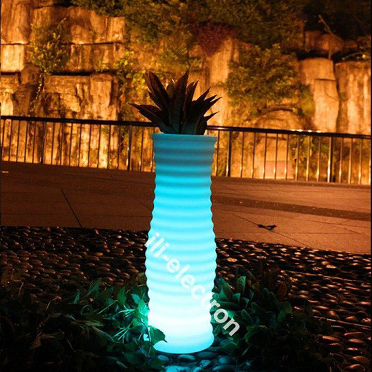 Puente de flores LED de control remoto, plantas decorativas iluminadas para el hogar