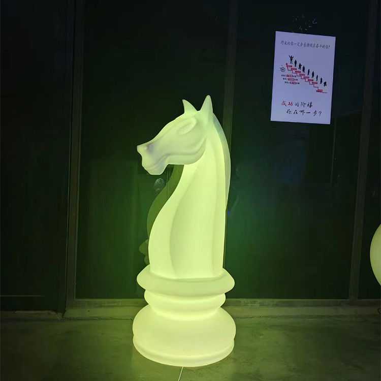 Caballo de mar Cambio de forma de color Luz de jardín de plástico recargable Luz LED