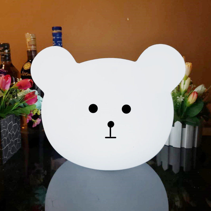 Fábrica de venta caliente oso forma colorida luz nocturna