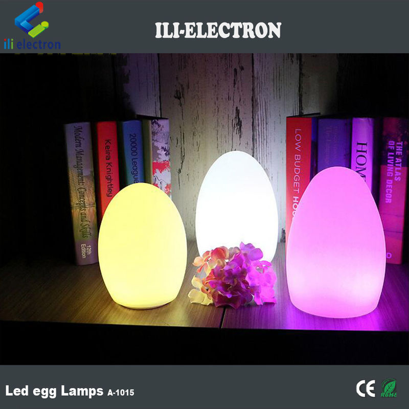 Iluminación de mini luz LED en forma de huevo 16 colores cambiando con control remoto