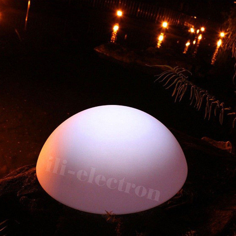 luz decorativa de plástico colorido a conducción semicircular impermeable