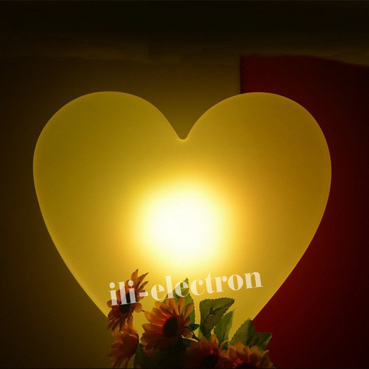 Lámpara decorativa de led iluminada en forma de corazón