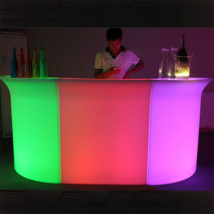 nuevo conjunto de barras iluminadas con LED comercial portátil de plástico multicolor PE
