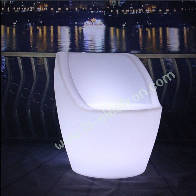Muti-color brillante portable recargable iluminado LED silla de fiesta
