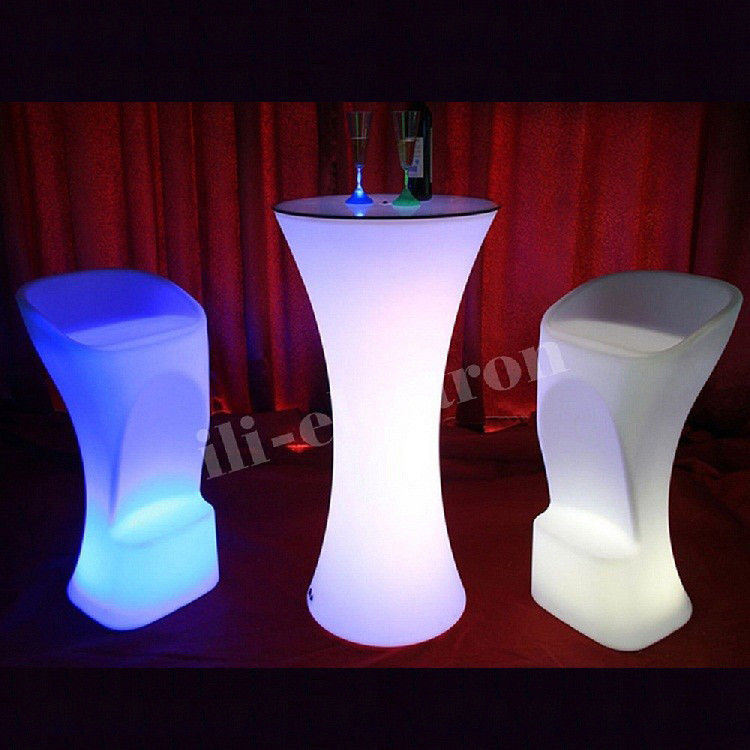 50*48*90cm Silla de bar con iluminación confortable/Silla de coctel con iluminación