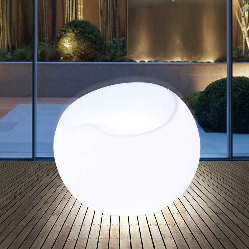 Modular Cambio de color silla de aire acondicionado Muebles de salón de plástico LED Light Up Sofa