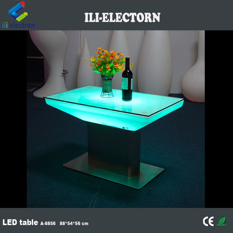Muebles de bar coloridos de led mesa luminosa iluminación mesa de café