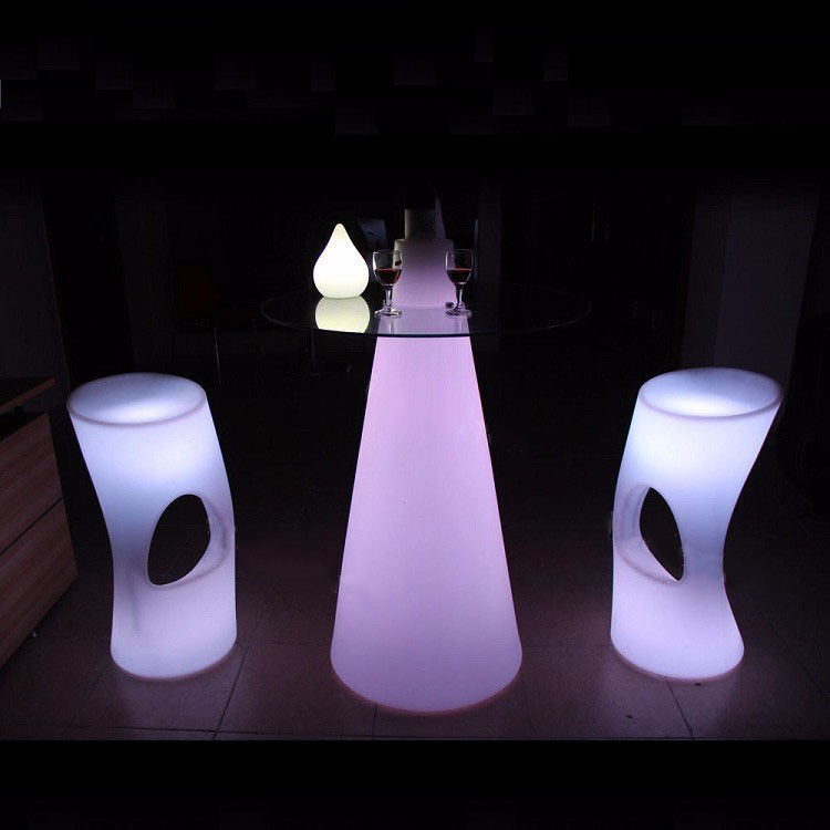 Colourful LED Light Up Cocktail Tables Recargable para las fiestas
