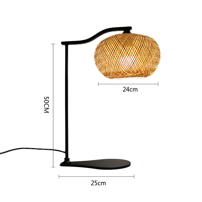 Lámpara de cama de bambú 2700K Blanco suave y cálido para decoración del hogar