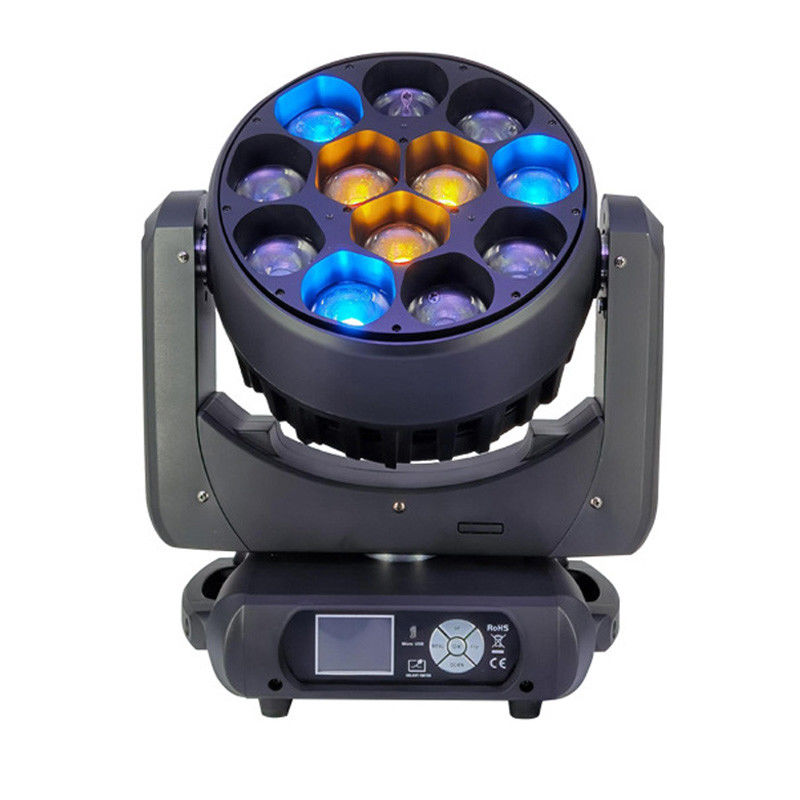 12 Ojo de abeja cabeza móvil luces de escenario LED para bar sacudidas teñidas IP20 resistente al agua