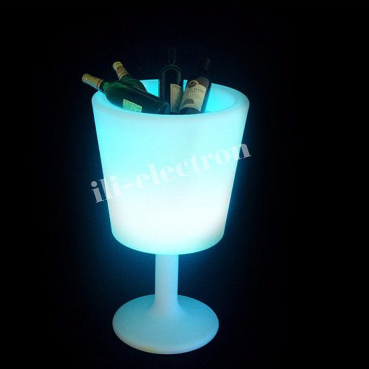 Copo de hielo de plástico LED inalámbrico de 16 colores para cambiar el champán
