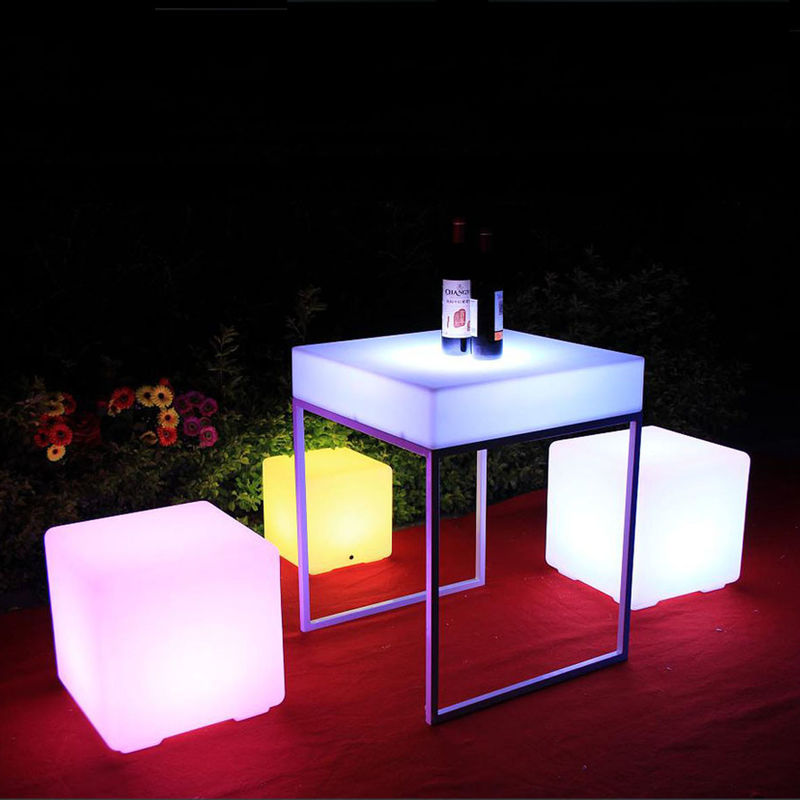 40Cm control remoto Patio lámpara LED cubo linterna fuente de luz LED para el patio entretenimiento